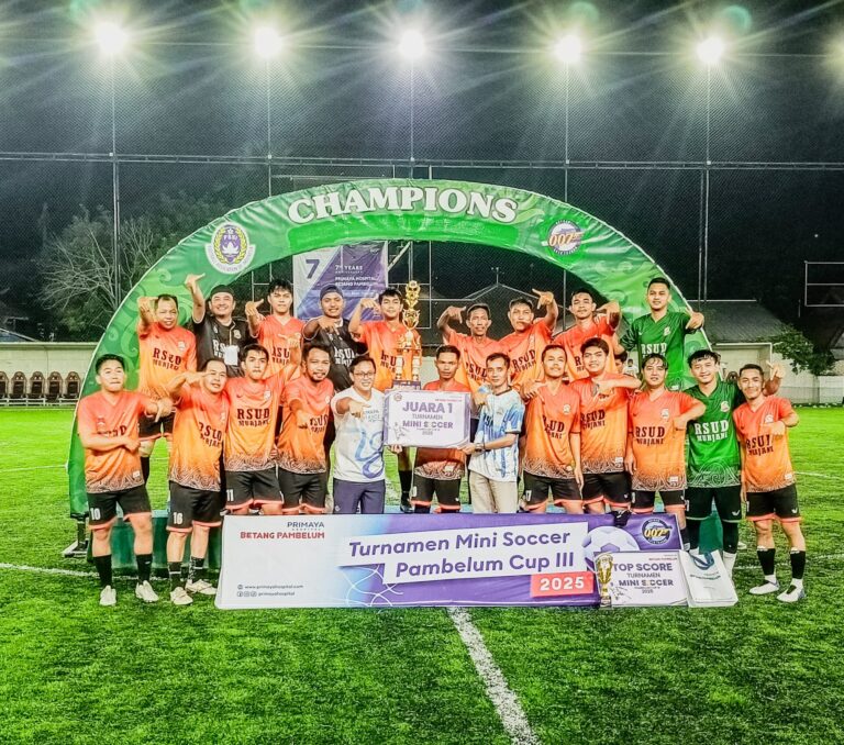 Tim Mini Soccer RSUD dr. Murjani Raih Gelar Juara di Turnamen Mini Soccer Pambelum Cup III
